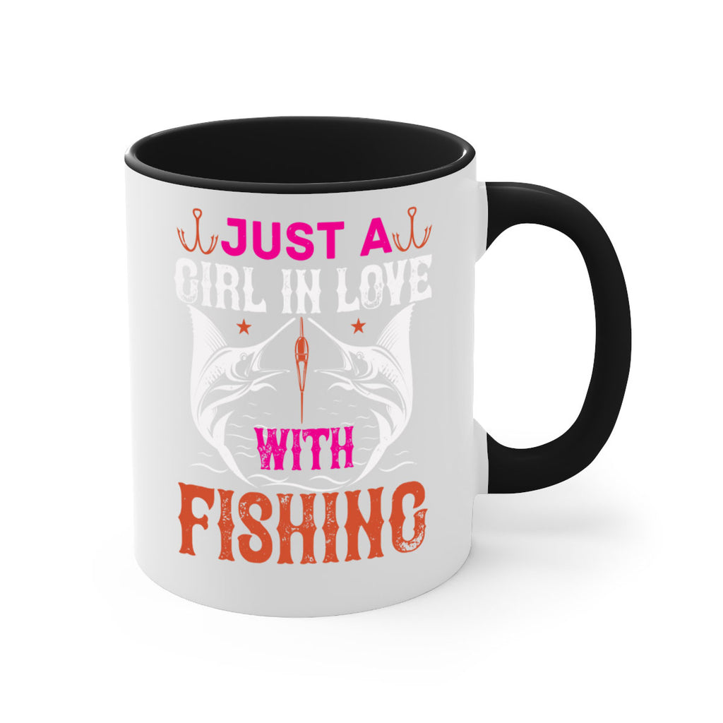 just a girl in love with fishing 73#- fishing-Mug / Coffee Cup