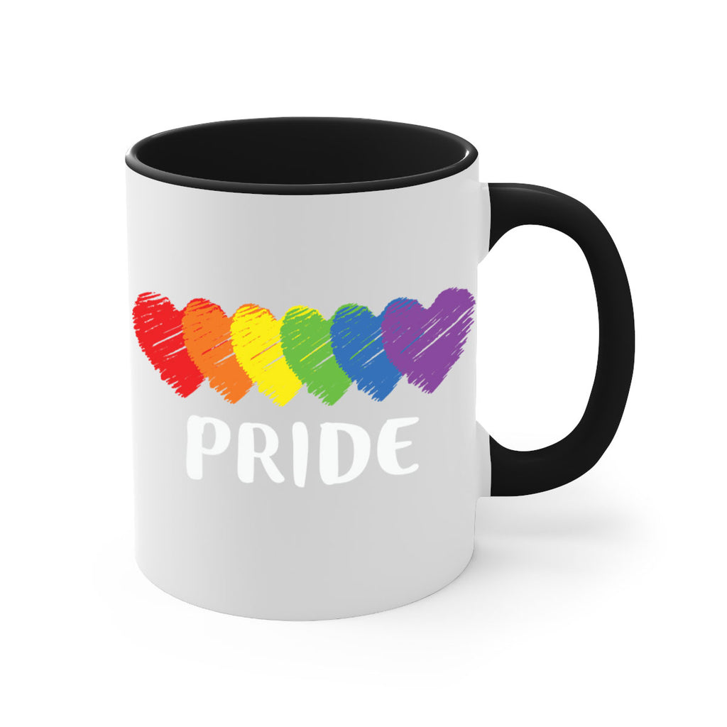 lgbt pride flag rainbow hearts lgbt 99#- lgbt-Mug / Coffee Cup