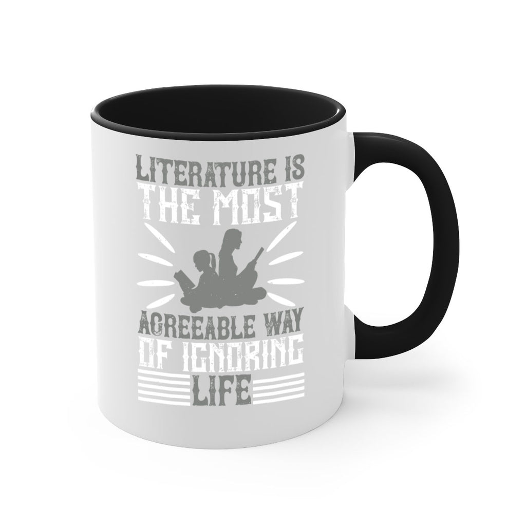 literature is the most agreeable way of ignoring life 61#- Reading - Books-Mug / Coffee Cup