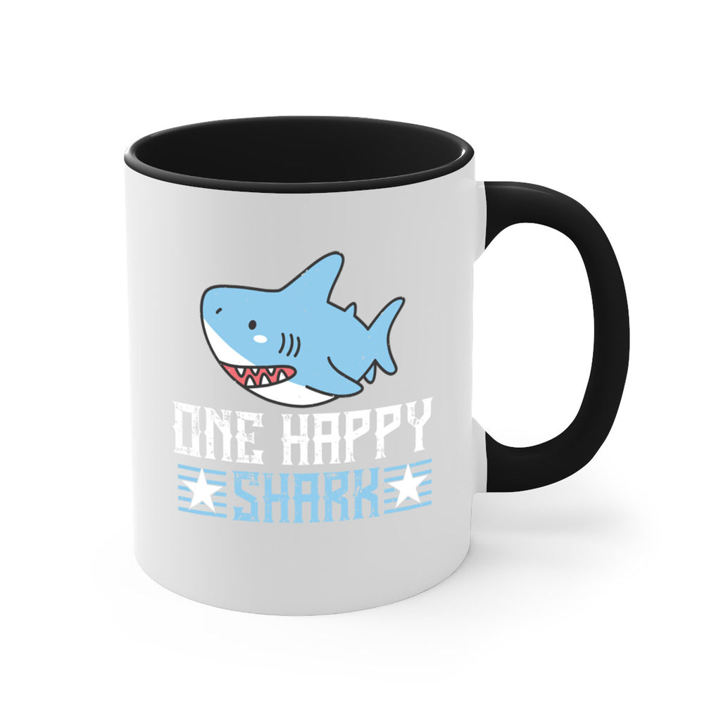 one happy shark Style 50#- Shark-Fish-Mug / Coffee Cup