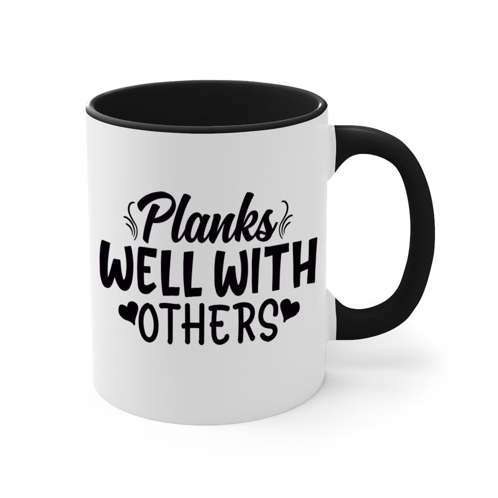 planks well with others 24#- gym-Mug / Coffee Cup