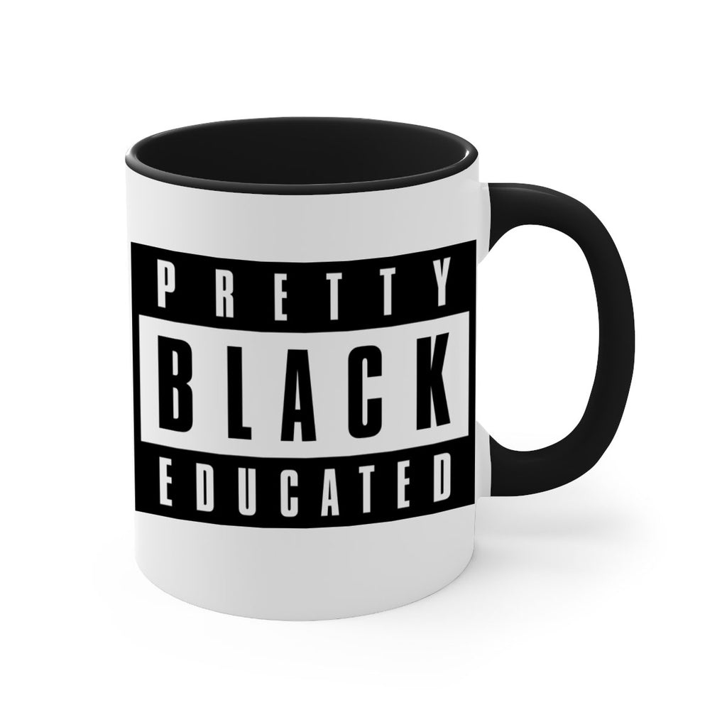 pretty black educated 50#- black words - phrases-Mug / Coffee Cup