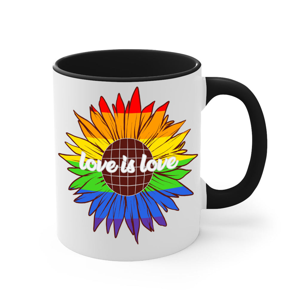rainbow sunflower love is love 26#- lgbt-Mug / Coffee Cup