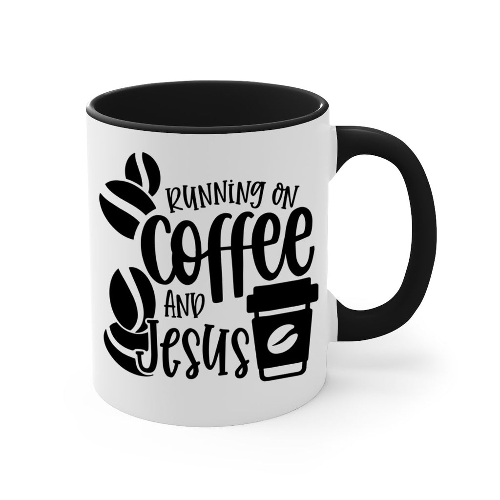 running on coffee and jesus 38#- coffee-Mug / Coffee Cup