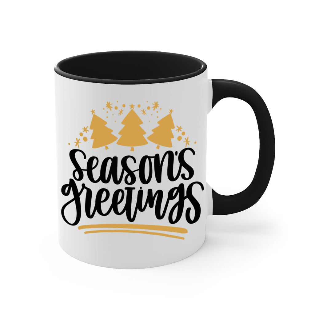 season greetings gold 51#- christmas-Mug / Coffee Cup