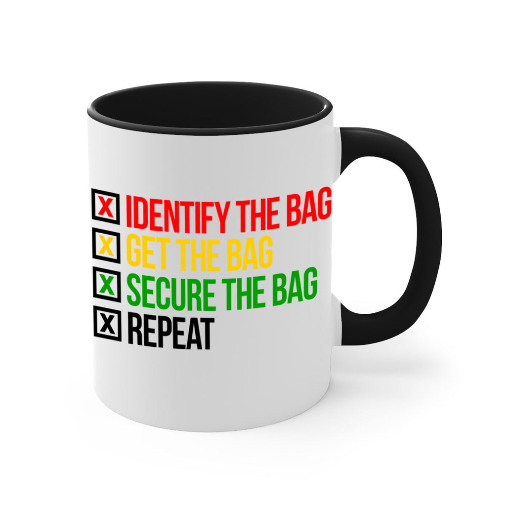 secure the bag 38#- black words - phrases-Mug / Coffee Cup