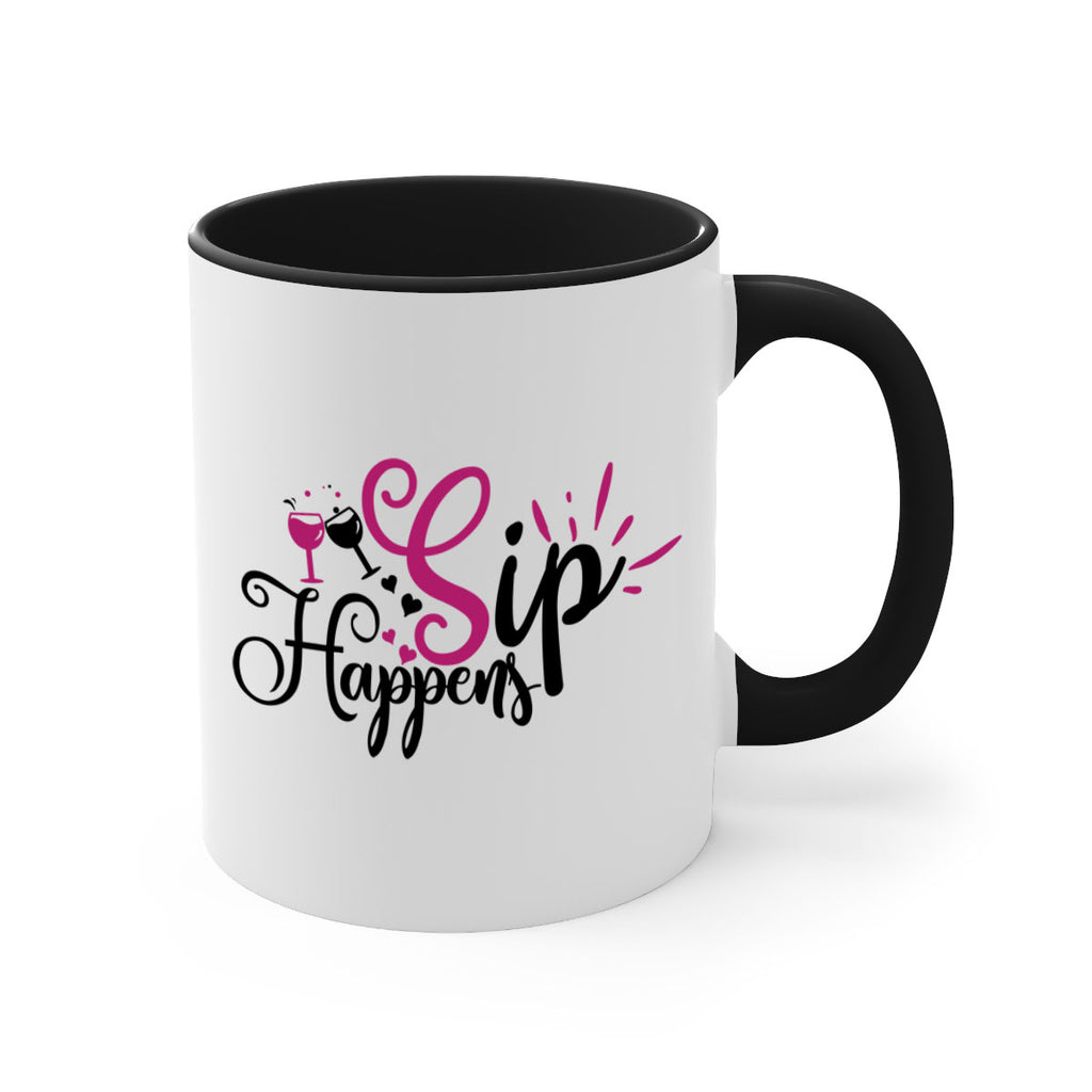 sip happens 163#- wine-Mug / Coffee Cup