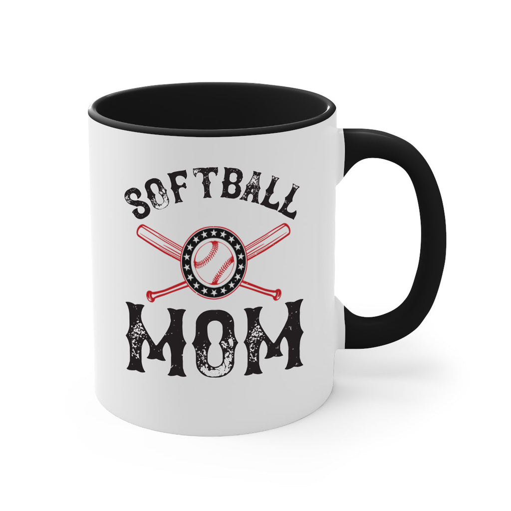 softball mom 66#- mom-Mug / Coffee Cup