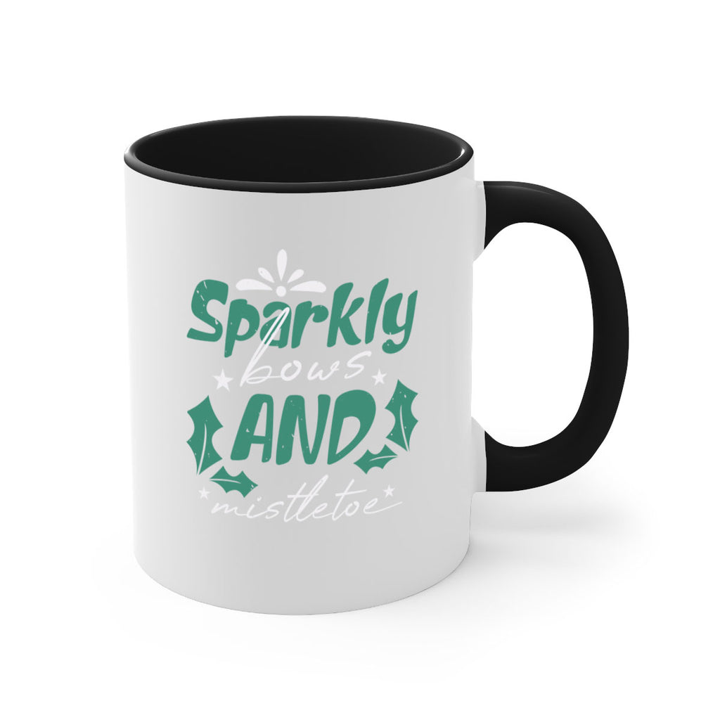 sparkly bows and mistletoe 357#- christmas-Mug / Coffee Cup