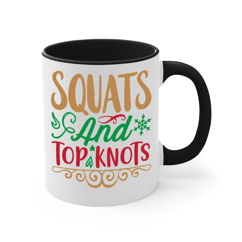 squats and top knots 10#- christmas-Mug / Coffee Cup