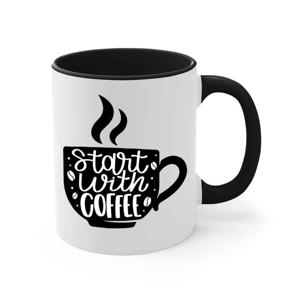 start with coffee 32#- coffee-Mug / Coffee Cup