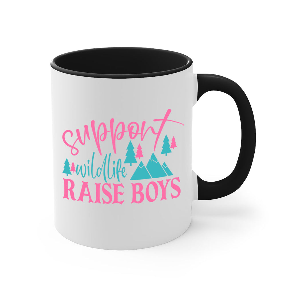 support wildlife raise boys 300#- mom-Mug / Coffee Cup
