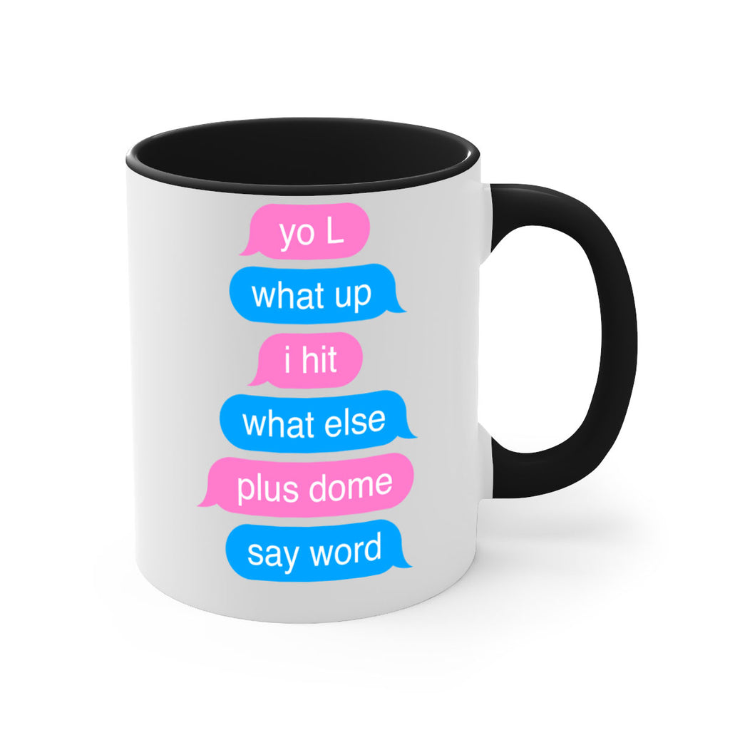 text conversation camron 23#- black words - phrases-Mug / Coffee Cup