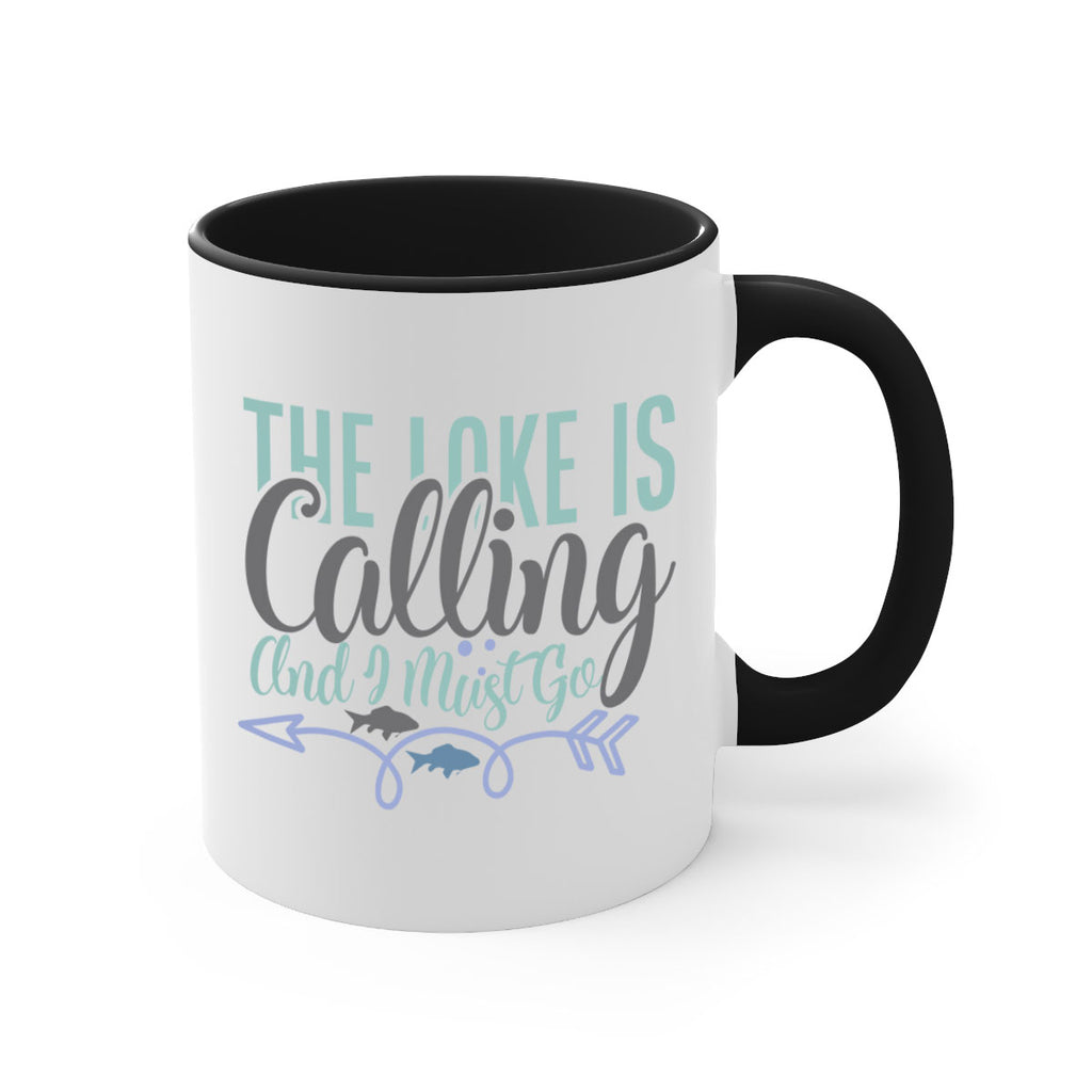 the lake is calling and i must go 194#- fishing-Mug / Coffee Cup