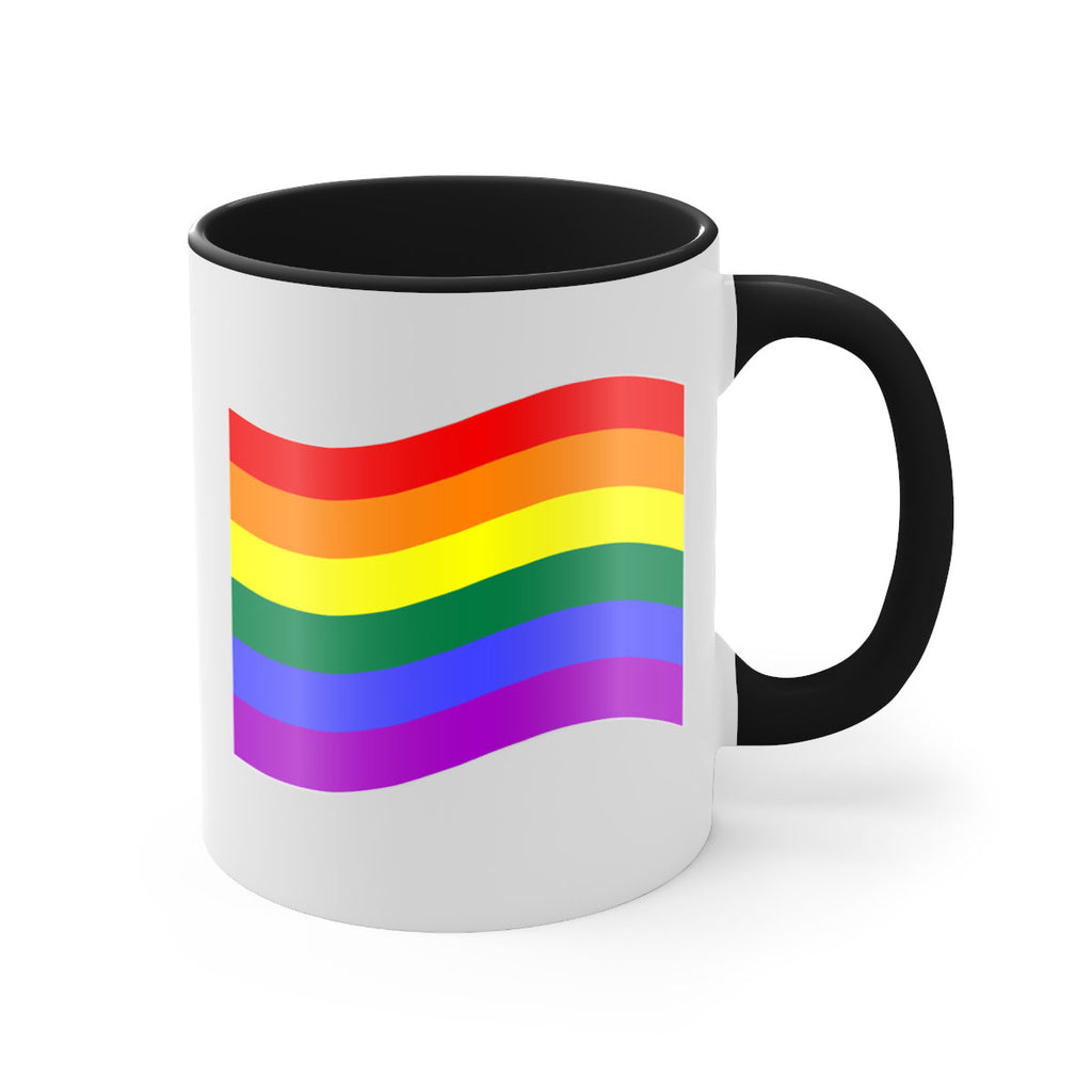 wavy rainbow flag 1#- lgbt-Mug / Coffee Cup