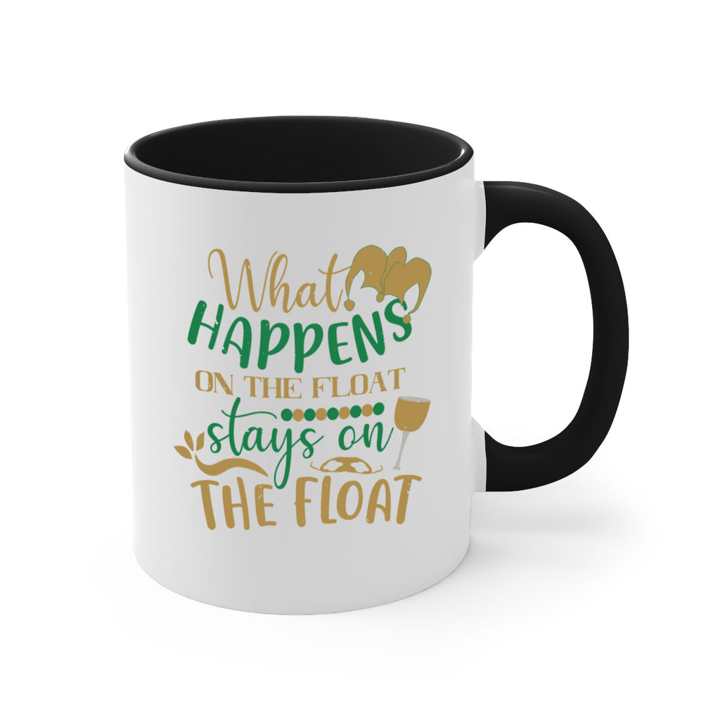 what happens on the float stays on the float 30#- mardi gras-Mug / Coffee Cup