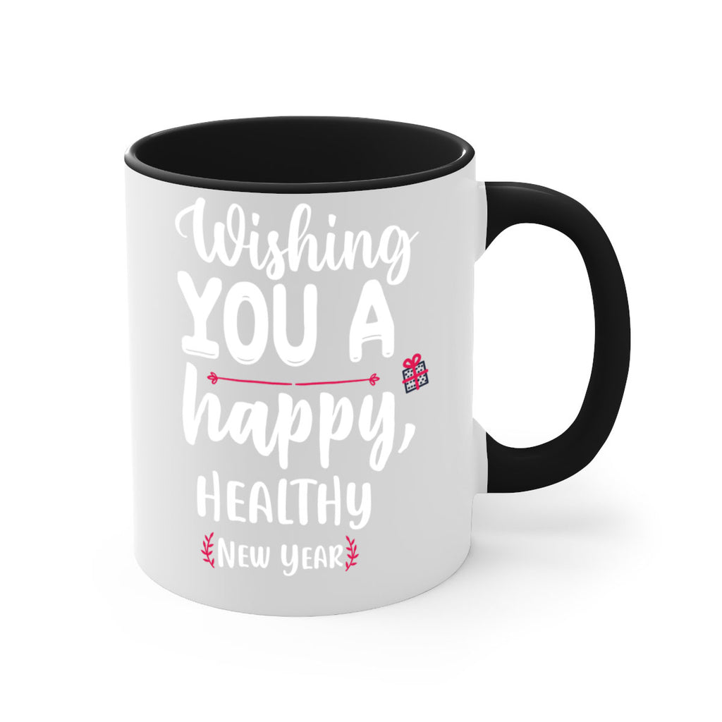 wishing you a happy, healthy new year style 1243#- christmas-Mug / Coffee Cup