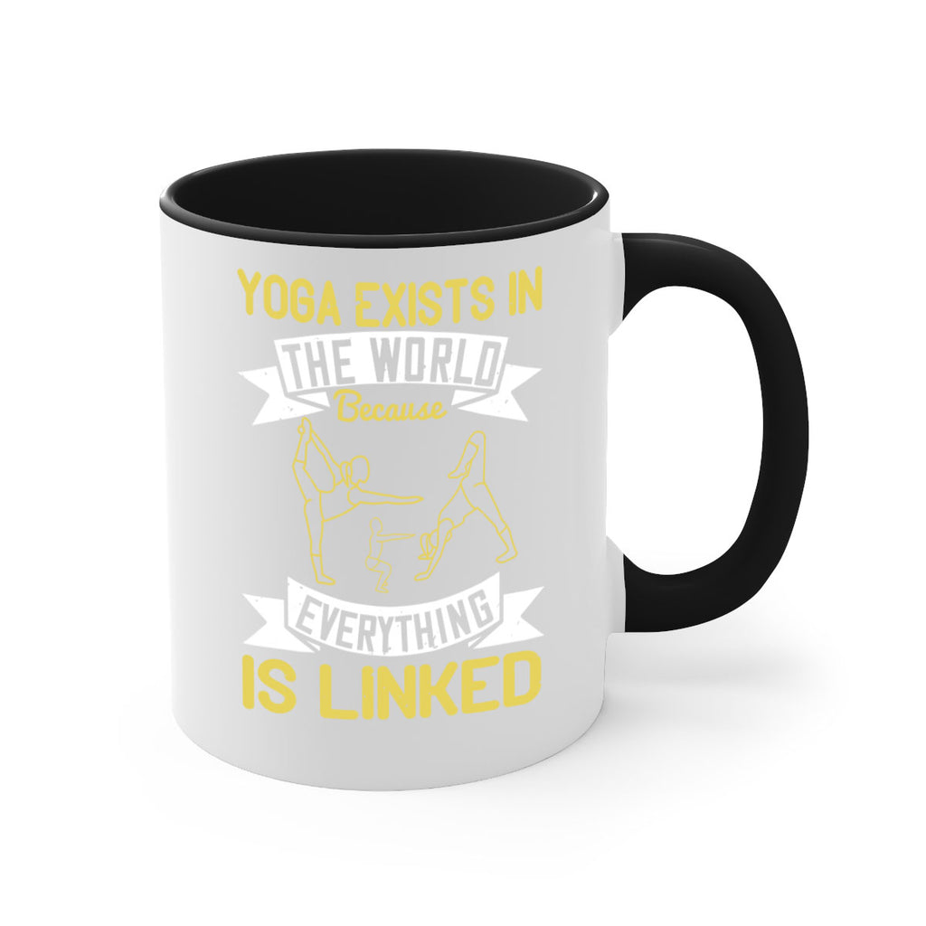 yoga exists in the world because everything is linked 32#- yoga-Mug / Coffee Cup