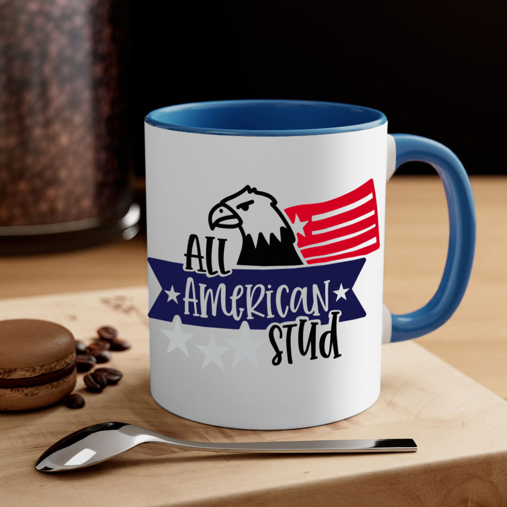 All American Stud Style 142#- 4th Of July-Mug / Coffee Cup