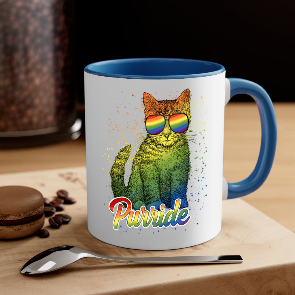 Cat Purride Lgbt Flag  Png 57#- lgbt-Mug / Coffee Cup