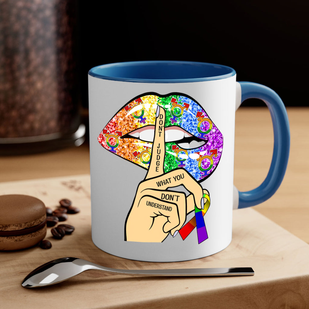DonT Judge Lgbt Pride Lips  38#- lgbt-Mug / Coffee Cup