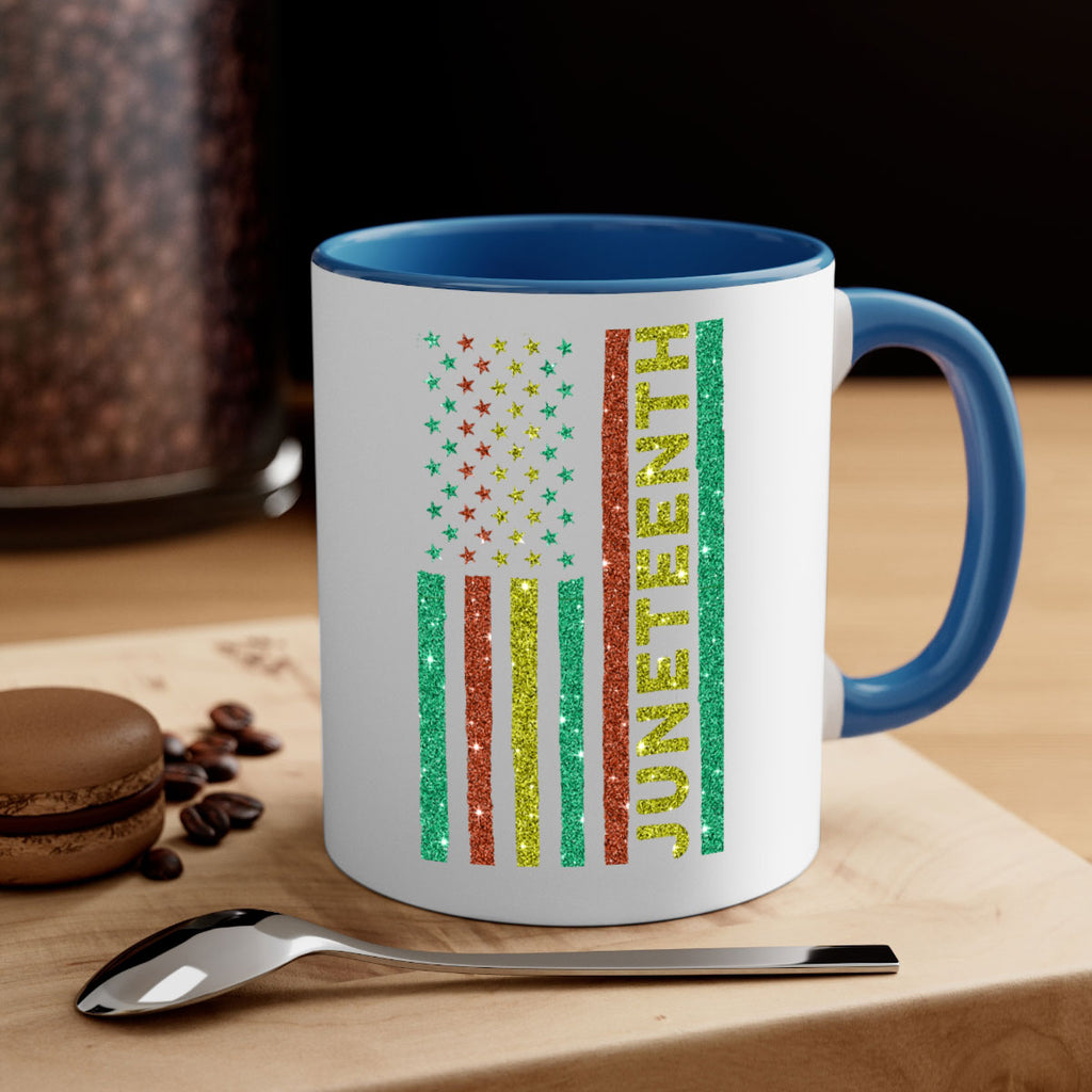 Juneteenth Freedom Day Afro Usa Flag Png 23#- juneteenth-Mug / Coffee Cup