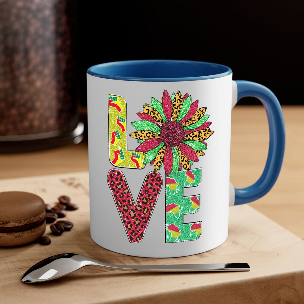 Love Juneteenth Day Fist Sunflower Png 7#- juneteenth-Mug / Coffee Cup