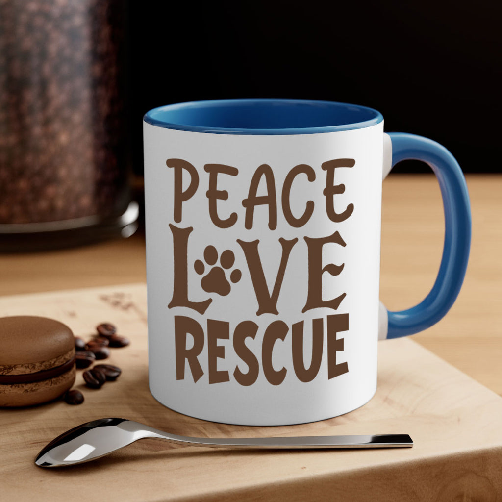 Peace Love Rescue Style 23#- cat-Mug / Coffee Cup