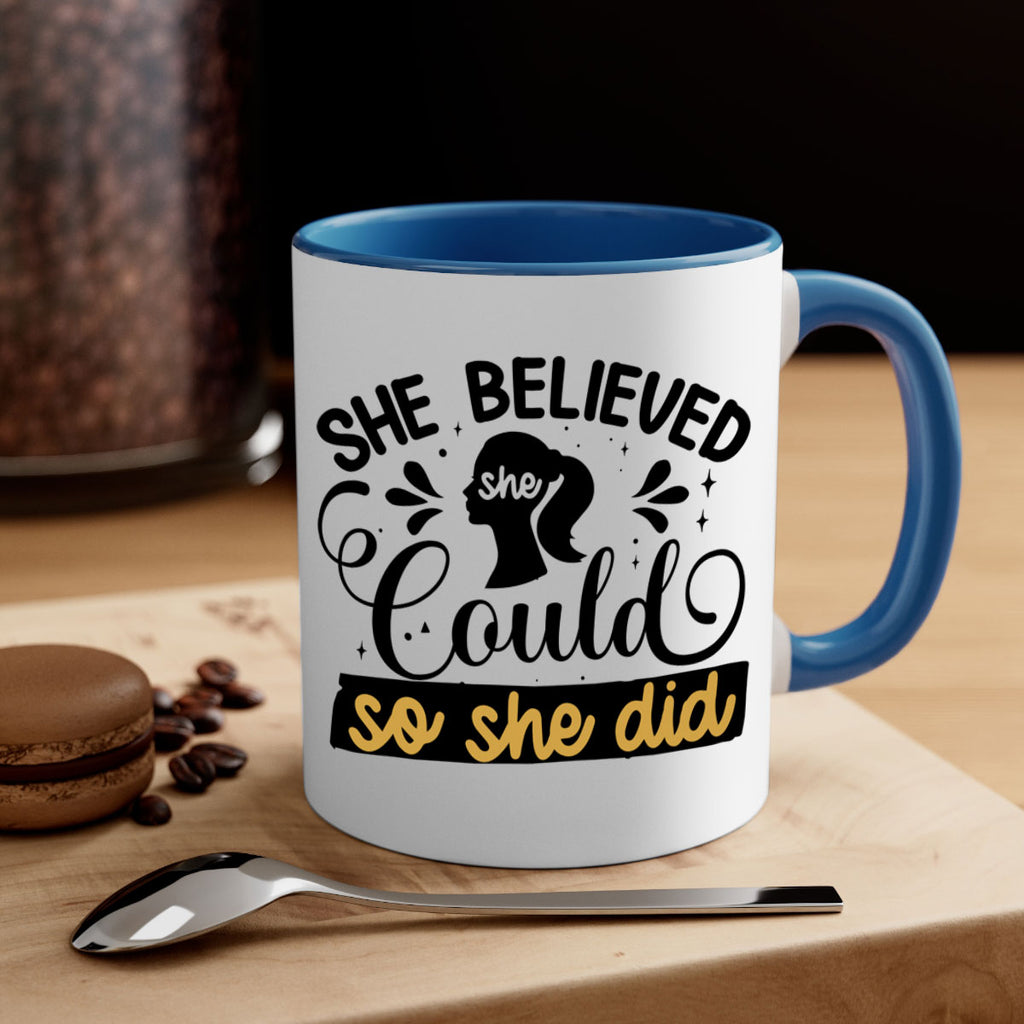 She believed she could she did Style 7#- Black women - Girls-Mug / Coffee Cup