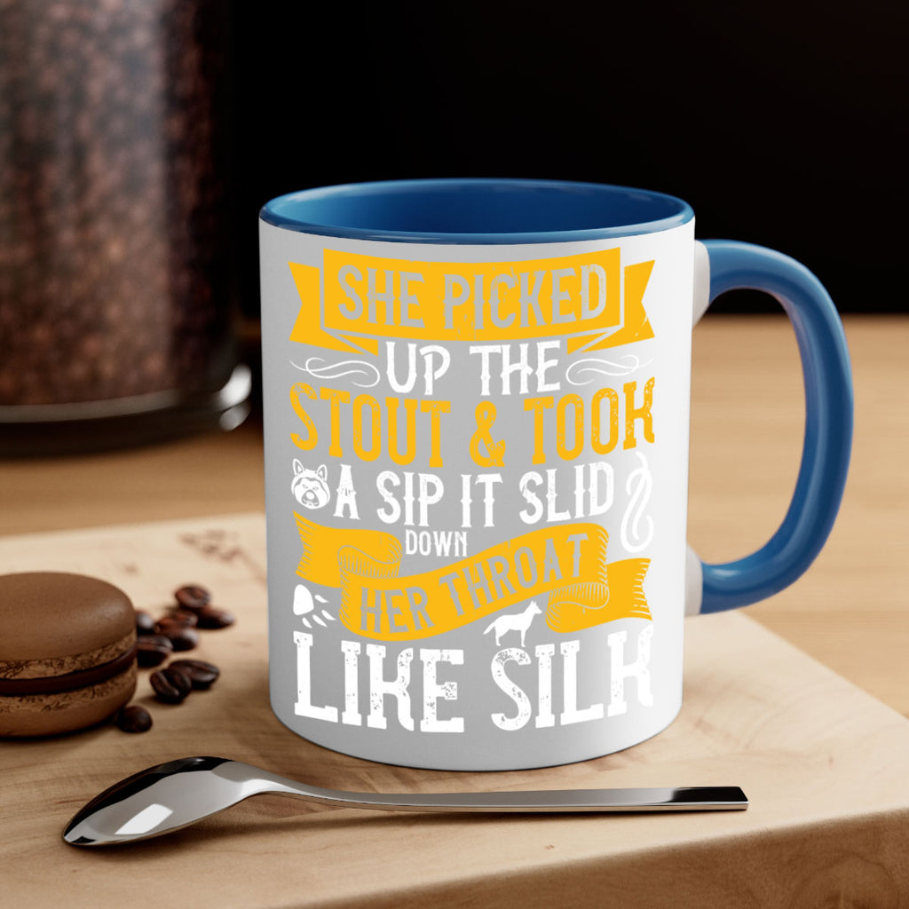 She picked up the stout and took a sip It slid down her throat like silk Style 25#- Dog-Mug / Coffee Cup