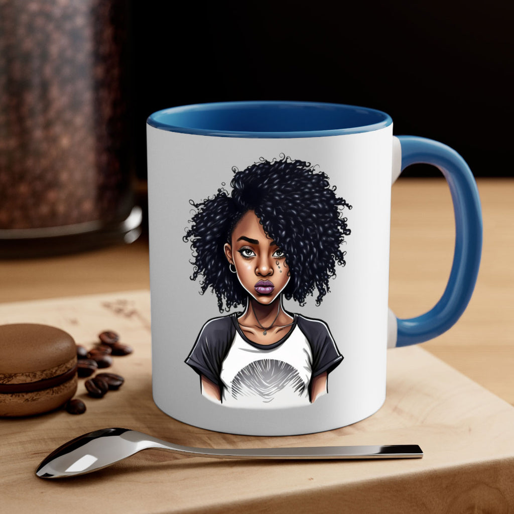 Sparkling Black Girl Design 18#- Black women - Girls-Mug / Coffee Cup