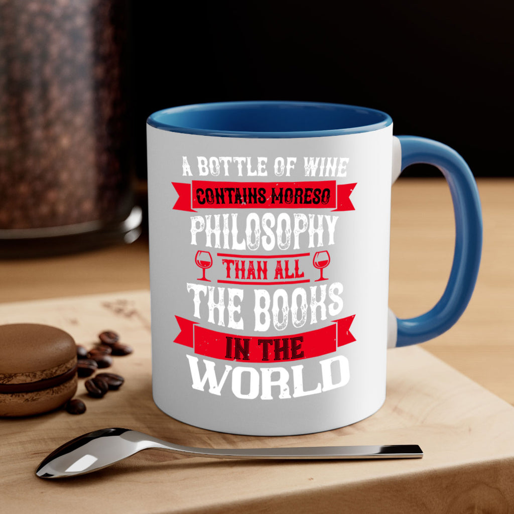 a bottle of wine contains moreso 96#- wine-Mug / Coffee Cup