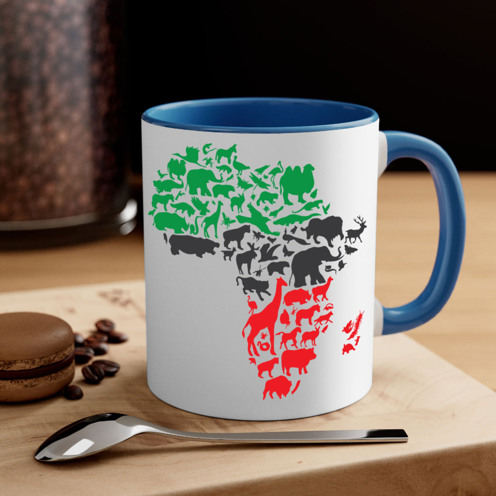 africa animals color 278#- black words - phrases-Mug / Coffee Cup