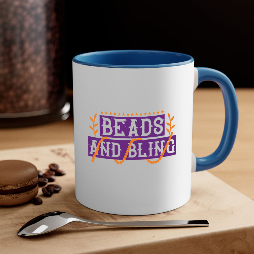 beads and bling 40#- mardi gras-Mug / Coffee Cup