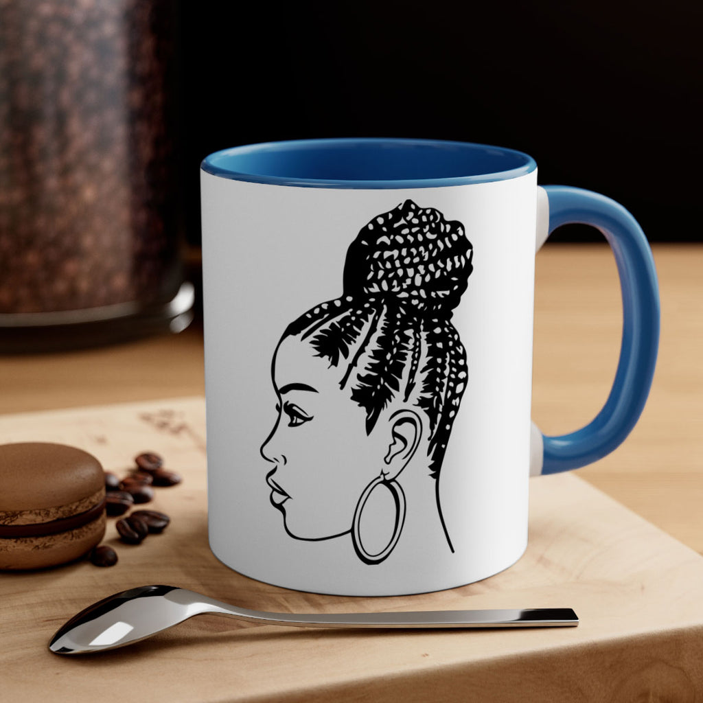 black woman with braids 7#- Black women - Girls-Mug / Coffee Cup