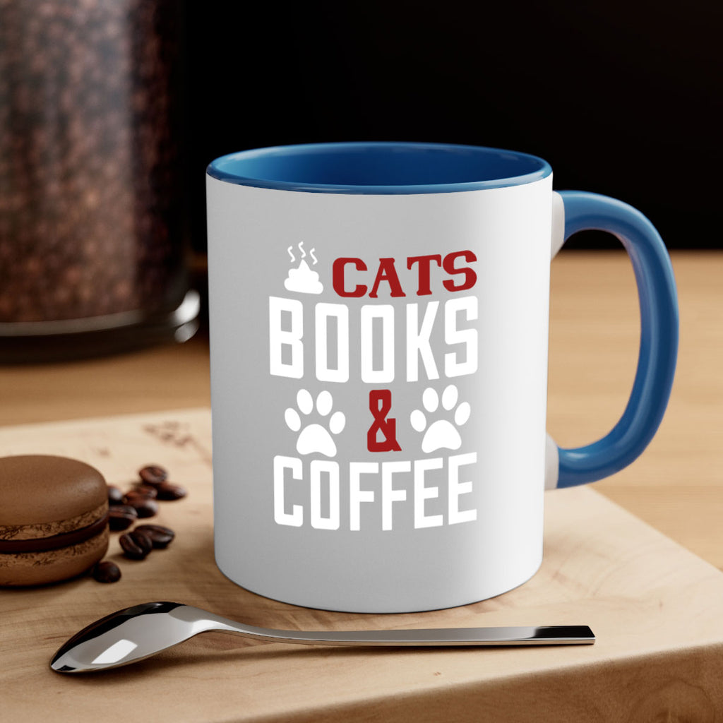 cats books and coffee Style 38#- cat-Mug / Coffee Cup