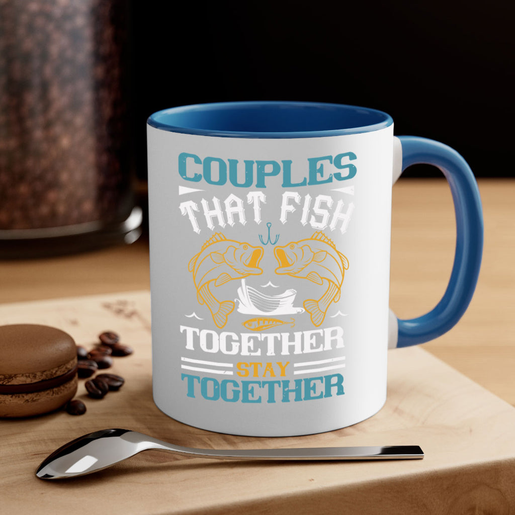 couples that fish together 169#- fishing-Mug / Coffee Cup