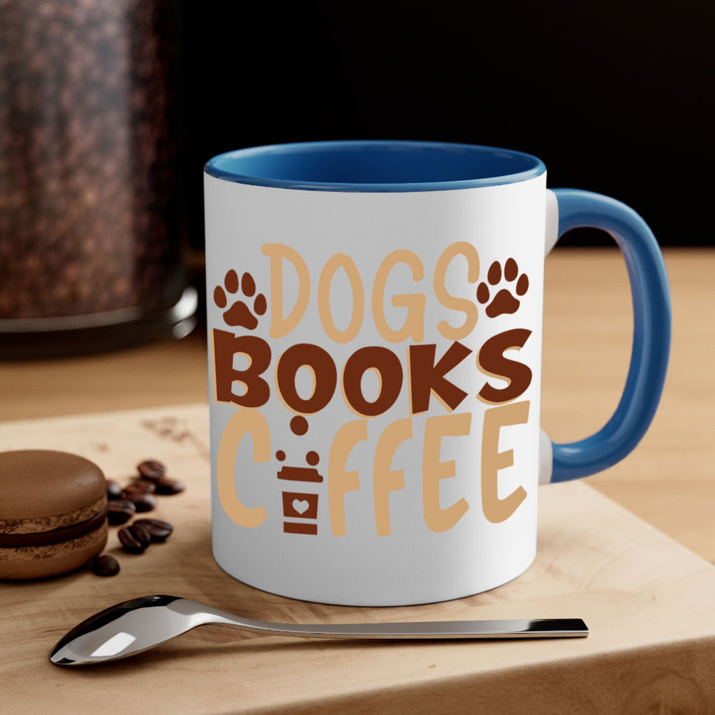 dogs books coffee 214#- coffee-Mug / Coffee Cup