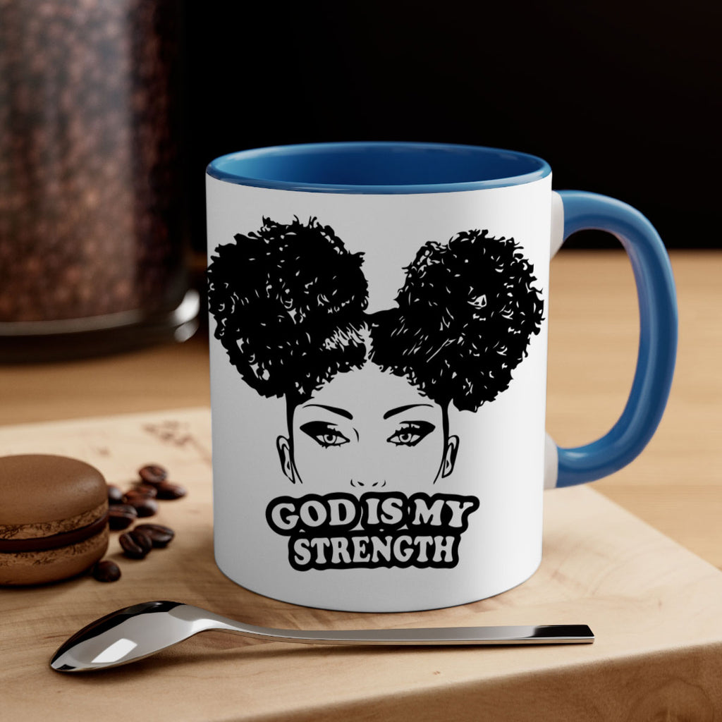 god is my strength 2#- Black women - Girls-Mug / Coffee Cup