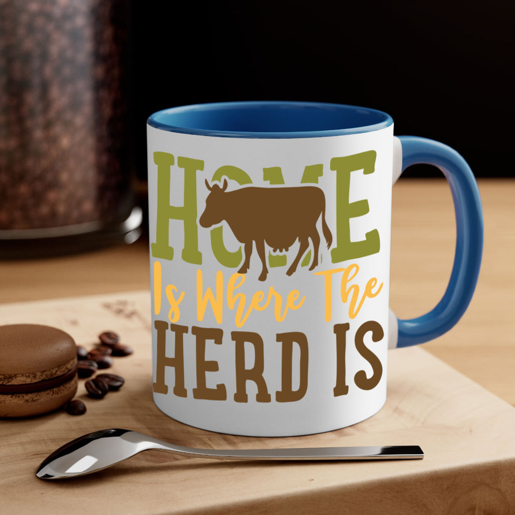 home is where the herd is 7#- Farm and garden-Mug / Coffee Cup