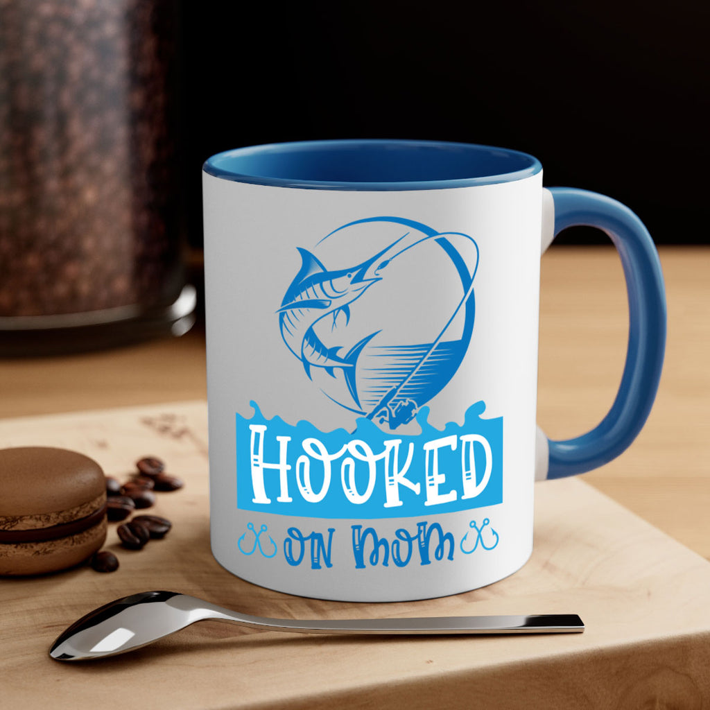 hooked on mom 217#- fishing-Mug / Coffee Cup