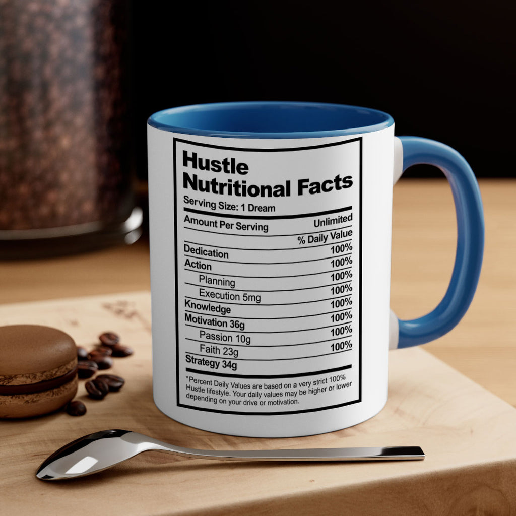 hustle nutritional facts 121#- black words - phrases-Mug / Coffee Cup