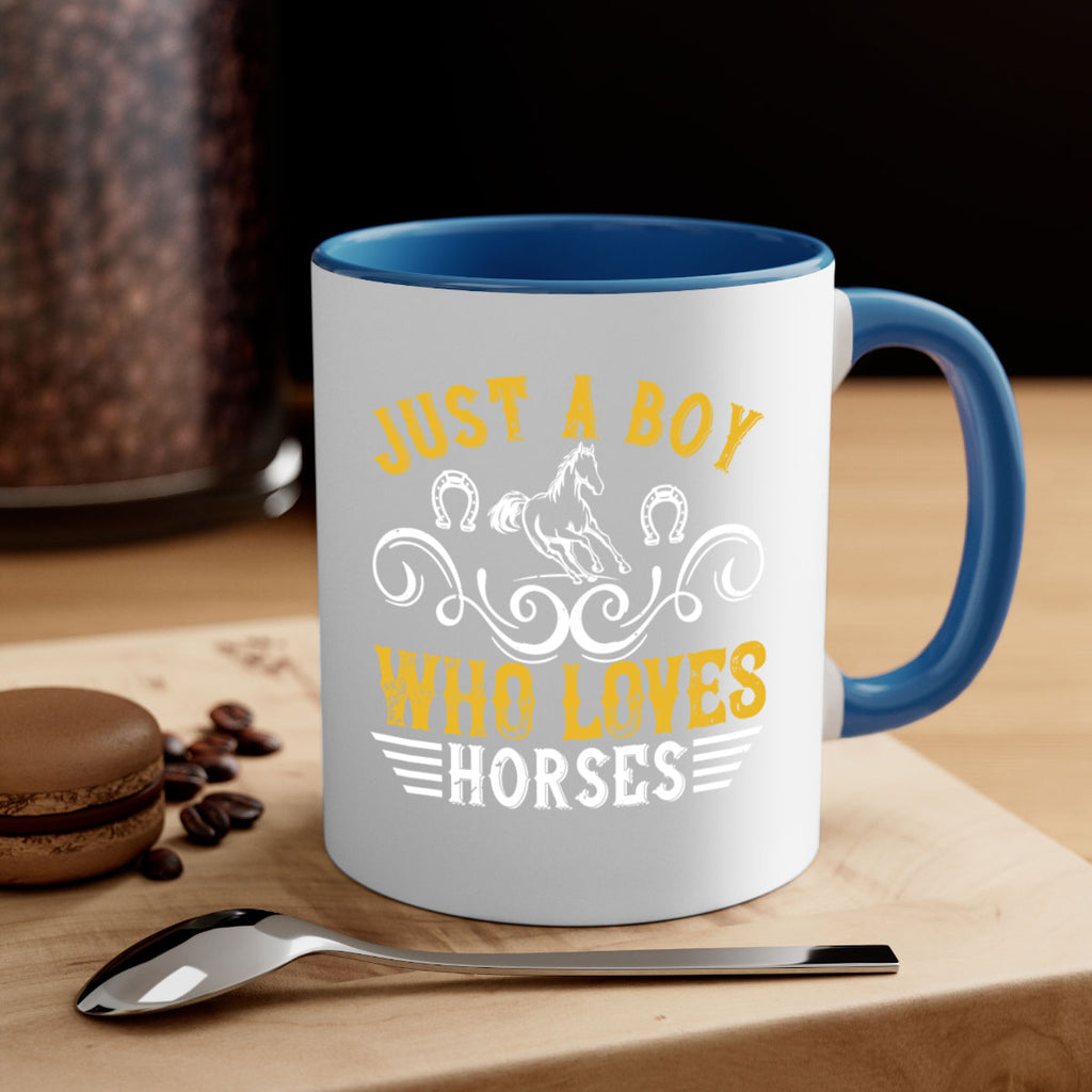 just a boy who loves horses Style 32#- horse-Mug / Coffee Cup