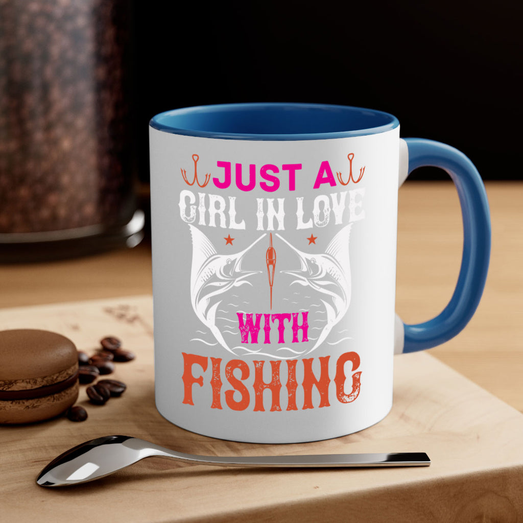 just a girl in love with fishing 73#- fishing-Mug / Coffee Cup