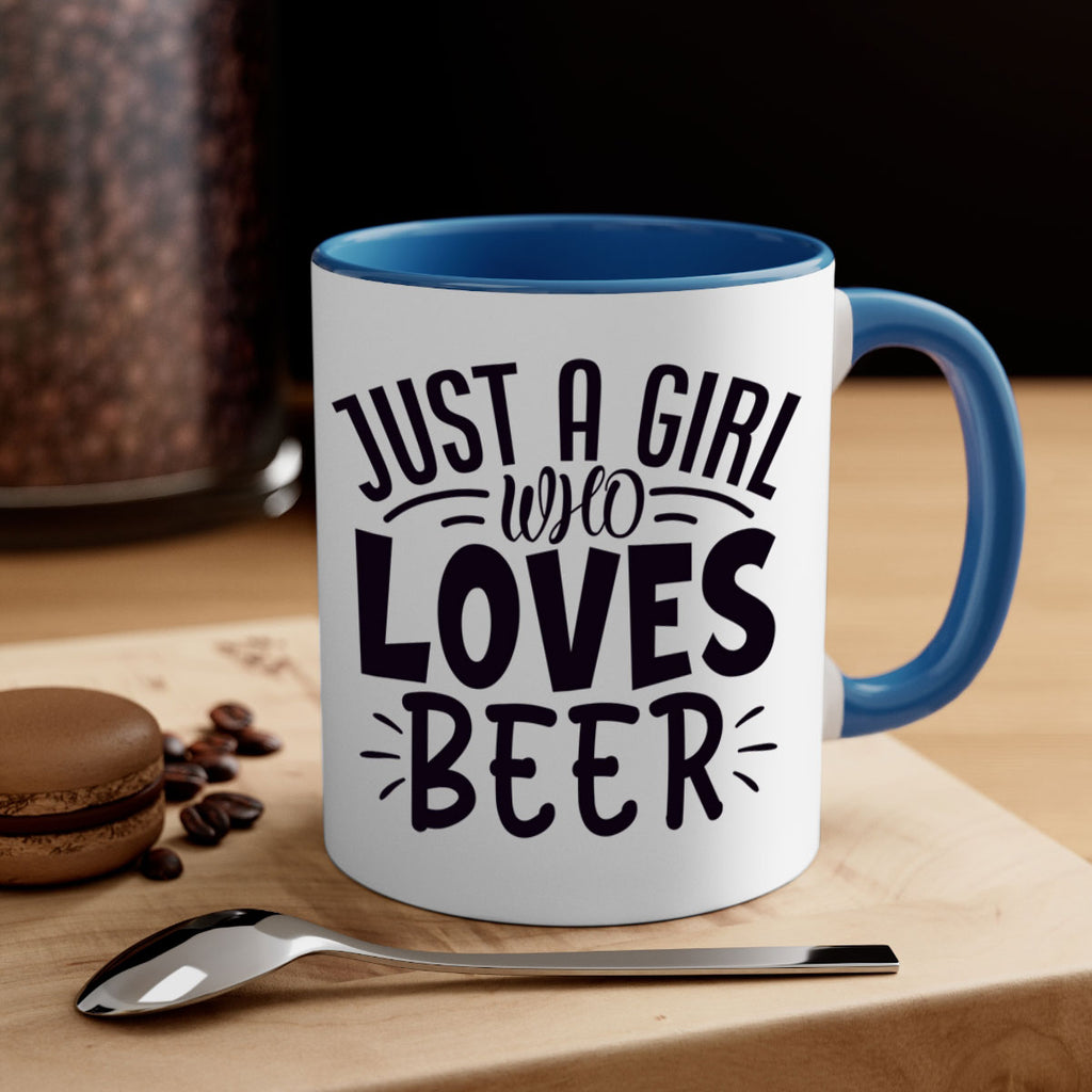just a girl who loves beer 125#- beer-Mug / Coffee Cup