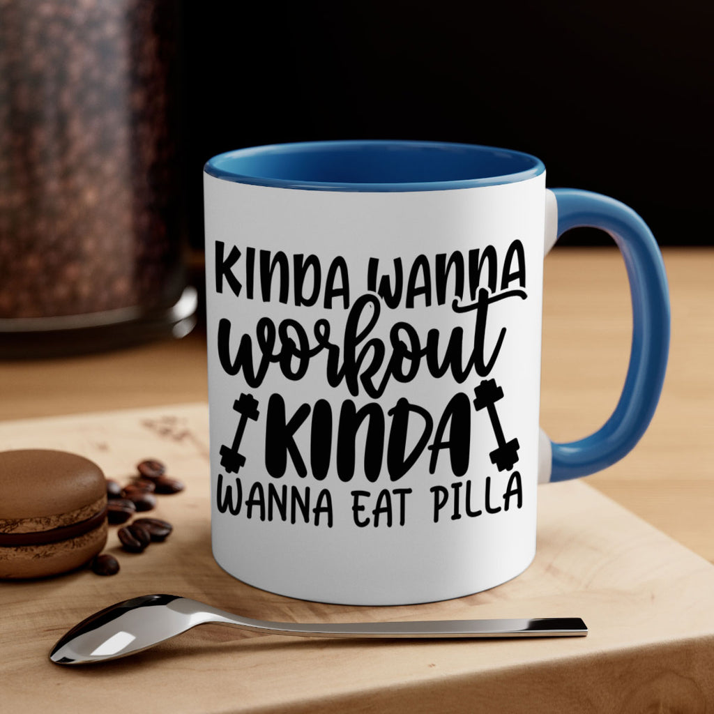 kinda wanna workout kinda wanna eat pilla 37#- gym-Mug / Coffee Cup