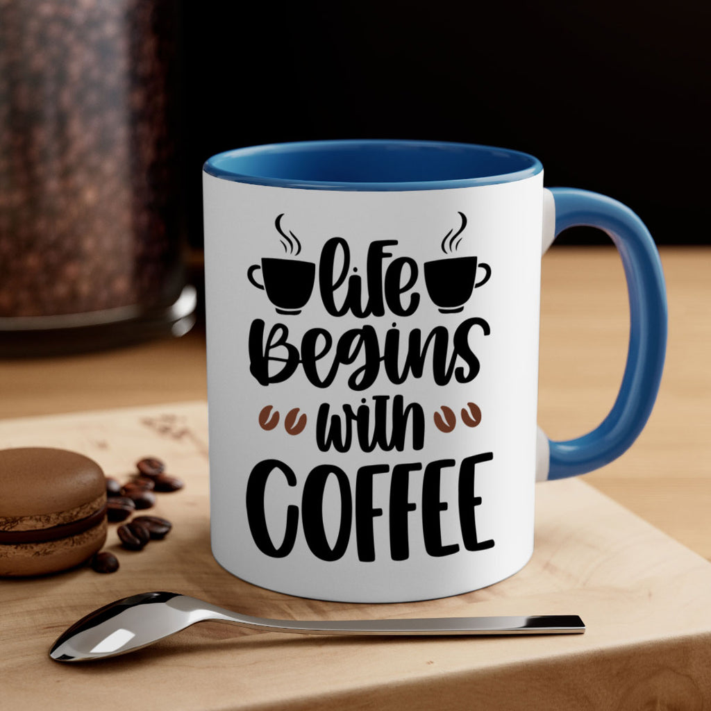 life begins with coffee 77#- coffee-Mug / Coffee Cup