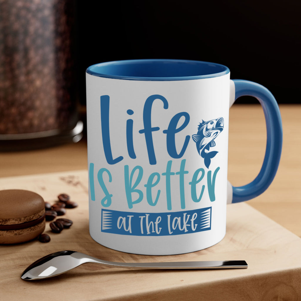 life is better at the lake 204#- fishing-Mug / Coffee Cup