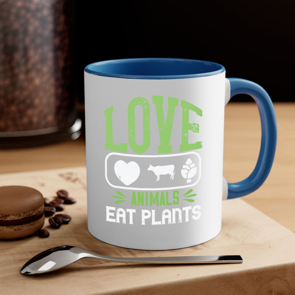 love animals eat plants 33#- vegan-Mug / Coffee Cup
