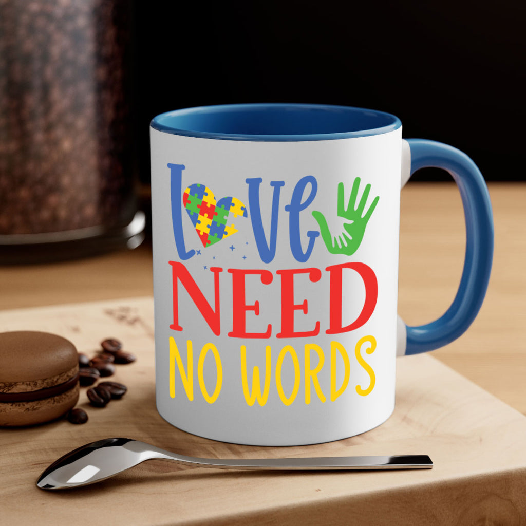 love need no words Style 28#- autism-Mug / Coffee Cup